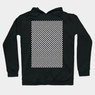 80s splater paint checkerboard Hoodie